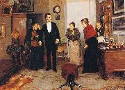 Vladimir Makovsky His First Suit France oil painting artist